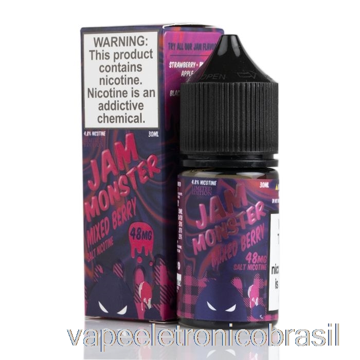 Vape Recarregável De Frutas Mistas - Jam Monster Salts - 30ml 48mg